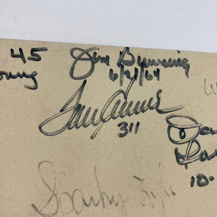 Hall Of Fame Pitching Legends Multi Signed Rubber 30+ Sigs Tom Seaver JSA COA