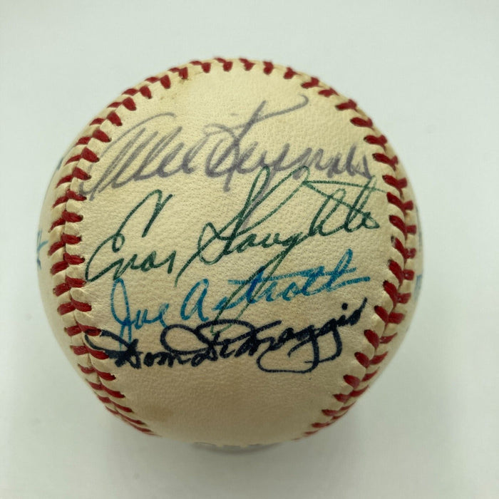 Mickey Mantle 1970's Old Timers Day HOF Multi Signed Baseball PSA DNA