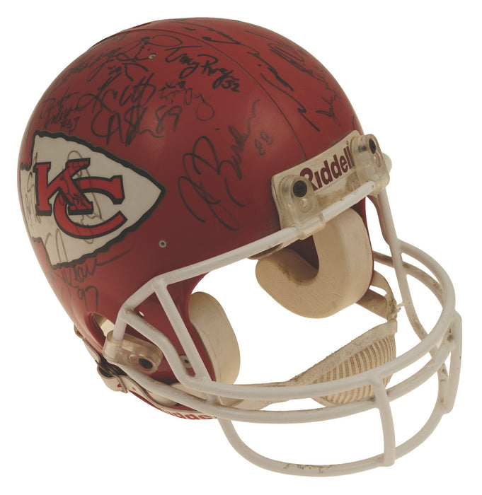 1993 Kansas City Chiefs Team-Signed Game Helmet Derrick Thomas & Joe Montana JSA