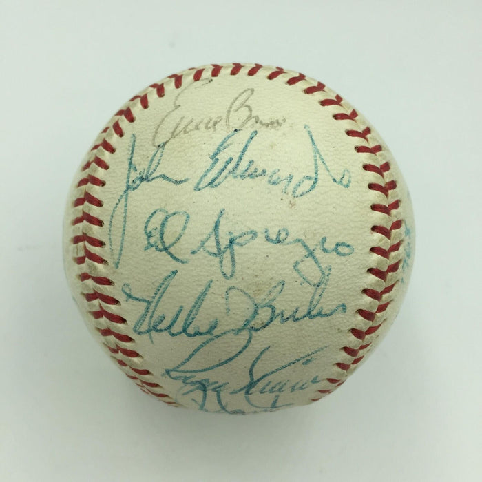 1968 St Louis Cardinals Chicago Cubs Signed Baseball Roger Maris Ernie Banks JSA