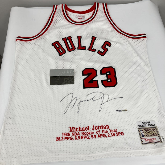 Michael Jordan Signed 1984-85 Rookie Chicago Bulls Jersey UDA Upper Deck COA