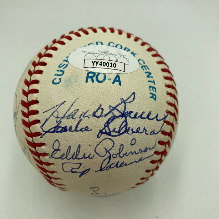 Joe Dimaggio Reggie Jackson New york Yankees Legends Multi Signed Baseball JSA