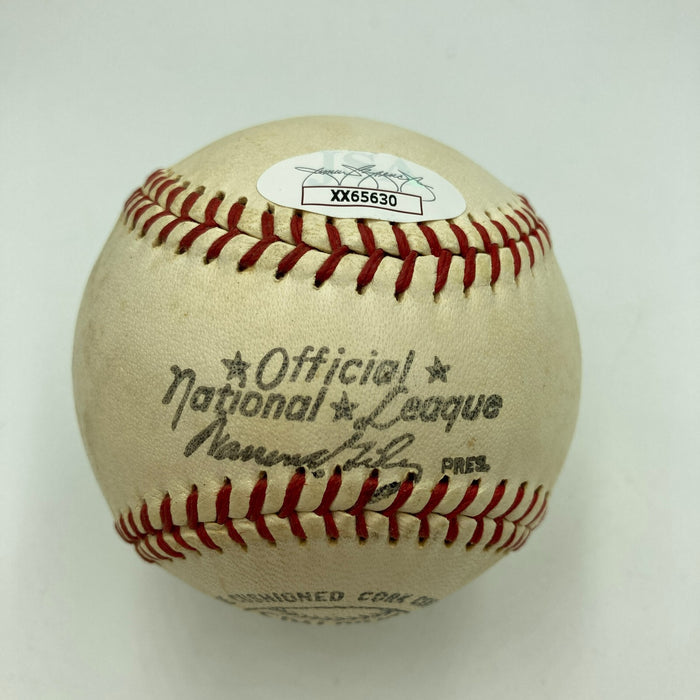 Beautiful Joe Medwick Single Signed Official National League Baseball PSA & JSA