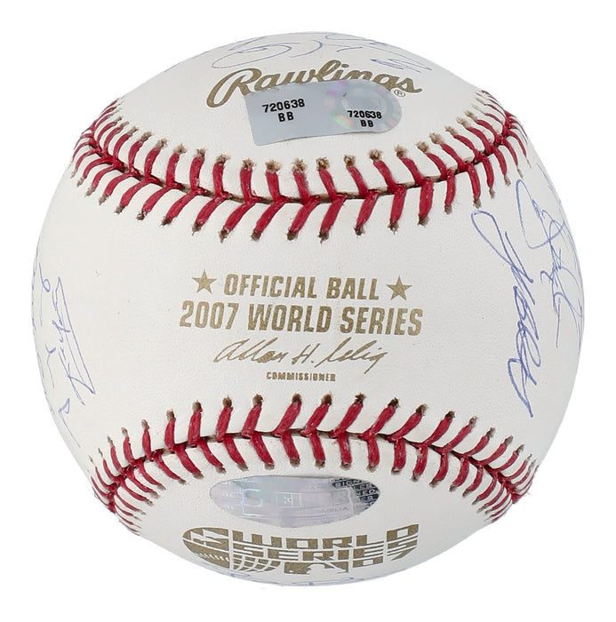2007 Boston Red Sox World Series Champs Team Signed W.S. Baseball PSA DNA COA