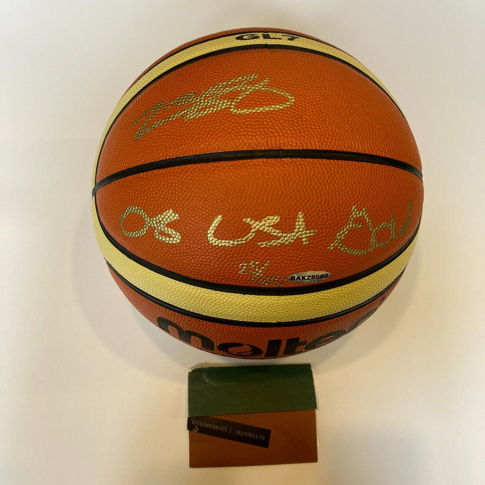 Lebron James "2008 USA Gold" Signed Official Olympics Basketball UDA Upper Deck