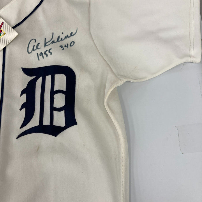 Al Kaline 1955 .340 Ave. Signed Detroit Tigers Authentic Rawlings Jersey JSA COA