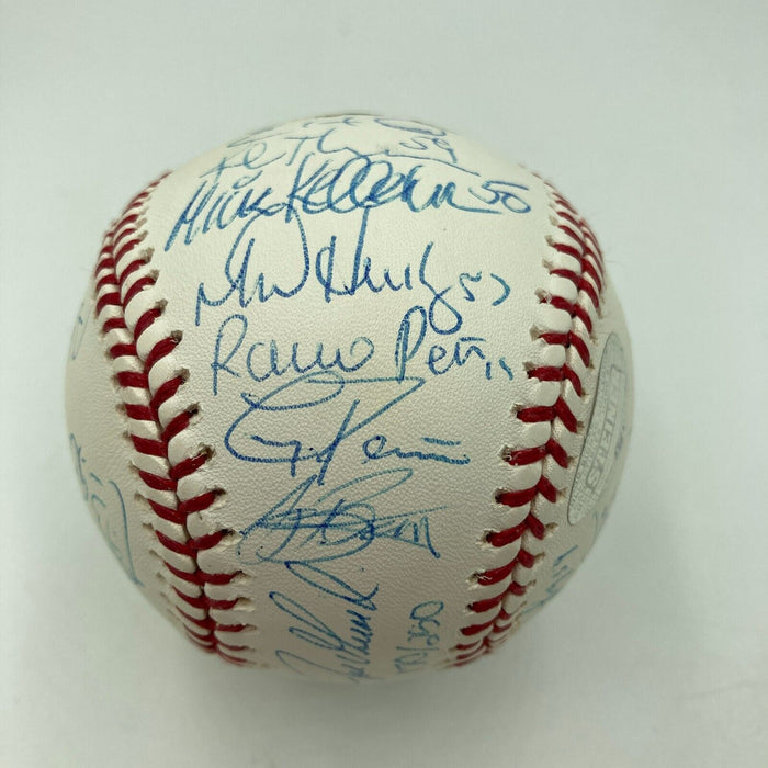 2009 New York Yankees Team Signed World Series Baseball Derek Jeter JSA COA