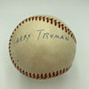President Harry S. Truman Single Signed American League Baseball JSA COA