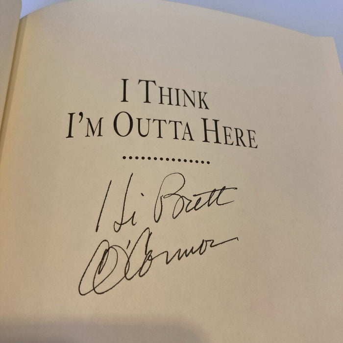 Carroll O'Connor Signed Autographed I Think I'm Outta Here Book JSA COA