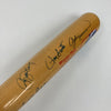 Ernie Banks Santo Sandberg Chicago Cubs HOF Legends Signed Baseball Bat JSA COA