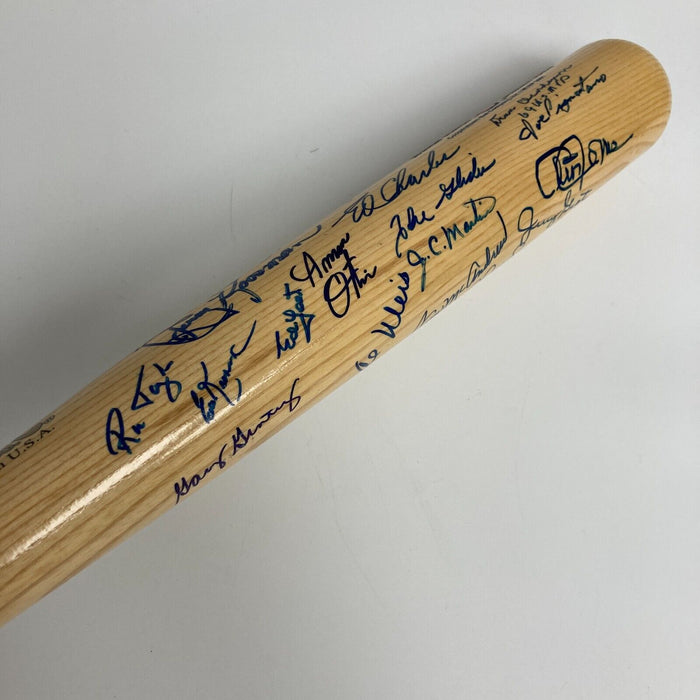 1969 New York Mets World Series Champs Team Signed Bat Nolan Ryan Tom Seaver JSA