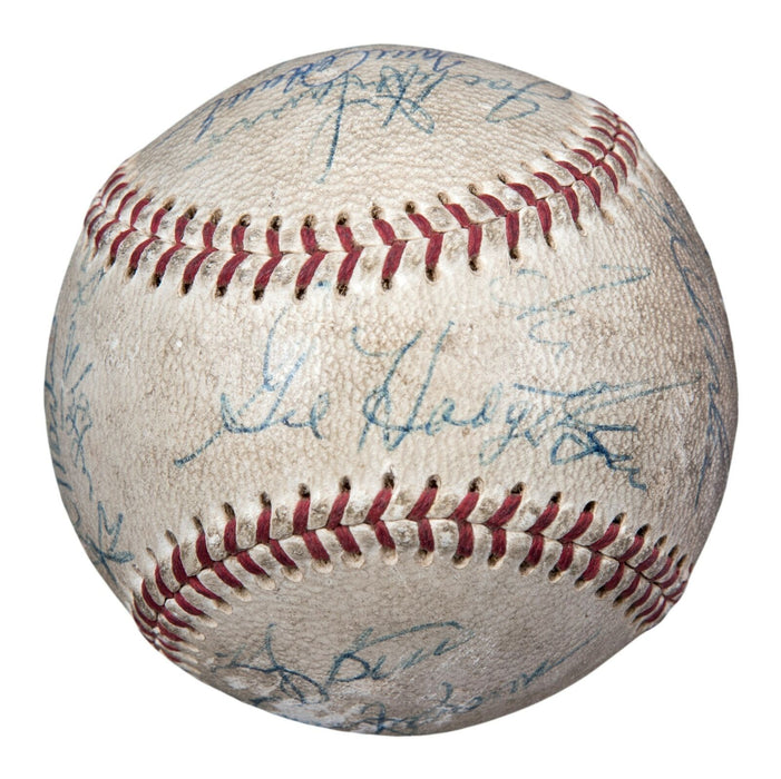 Vintage 1969 New York Mets WS Champs Team Signed Baseball Tom Seaver Beckett COA