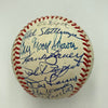 Mickey Mantle Joe Dimaggio New York Yankees Greats Signed Baseball 35 Sigs JSA