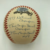 Joe Montana Signed Heavily Inscribed Career STAT Baseball Reggie Jackson COA