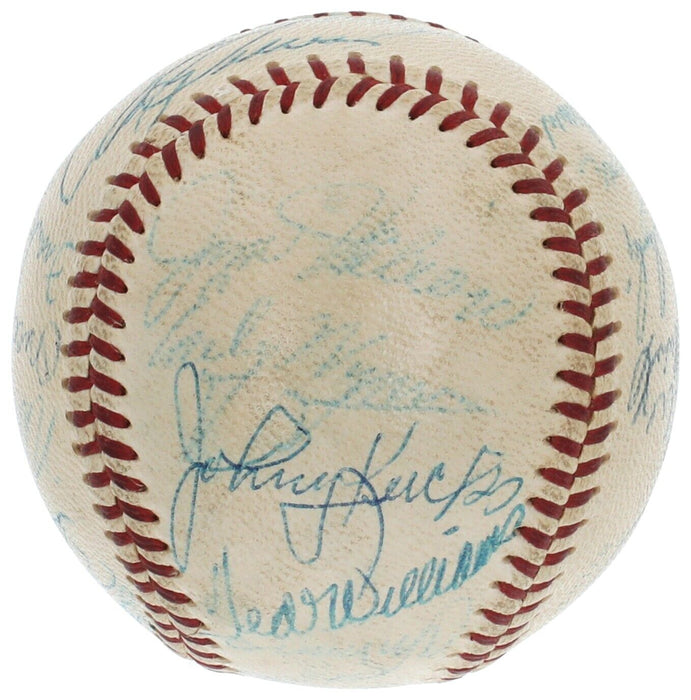 1956 All Star Game Team Signed Baseball Mickey Mantle Beckett COA