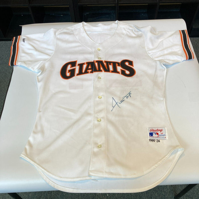 Willie Mays Signed San Francisco Giants 1989 Game Model Jersey PSA DNA COA