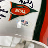 1998 Miami Hurricane Team Signed Game Issued Helmet 41 Sigs PSA DNA COA