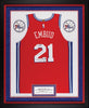 Joel Embiid Signed 2017 Rookie Game Used Philadelphia 76ers Jersey Fanatics COA