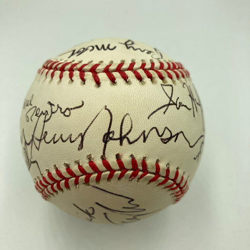 NFL Football Hall Of Fame Legends Multi Signed American League Baseball 11 Sigs