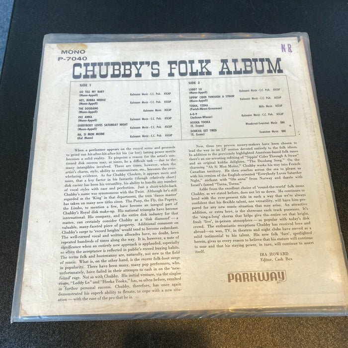 Chubby Checker Signed Autographed Vintage LP Record