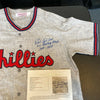 Richie Ashburn "N.L. Batting Champ 1957 & 1959" Signed Phillies Jersey JSA COA