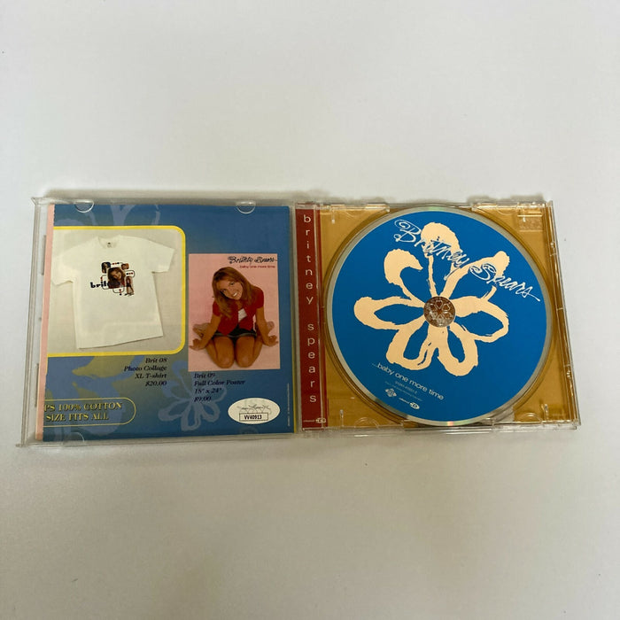 Britney Spears Signed 1998 First Album Baby One More Time Music CD JSA COA