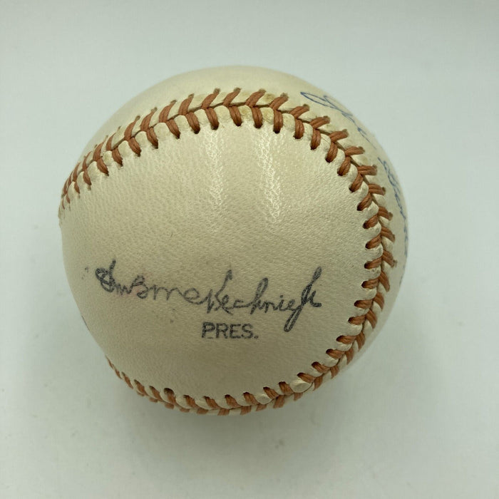 Beautiful Joe Gordon Single Signed Baseball JSA COA Hall Of Fame