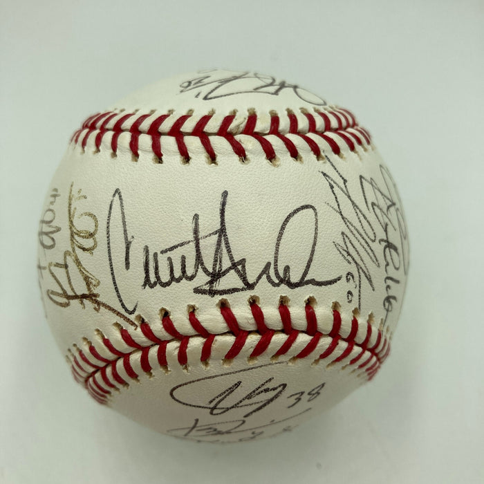 Rare 2007 Colorado Rockies NL Champs Team Signed World Series Baseball JSA COA