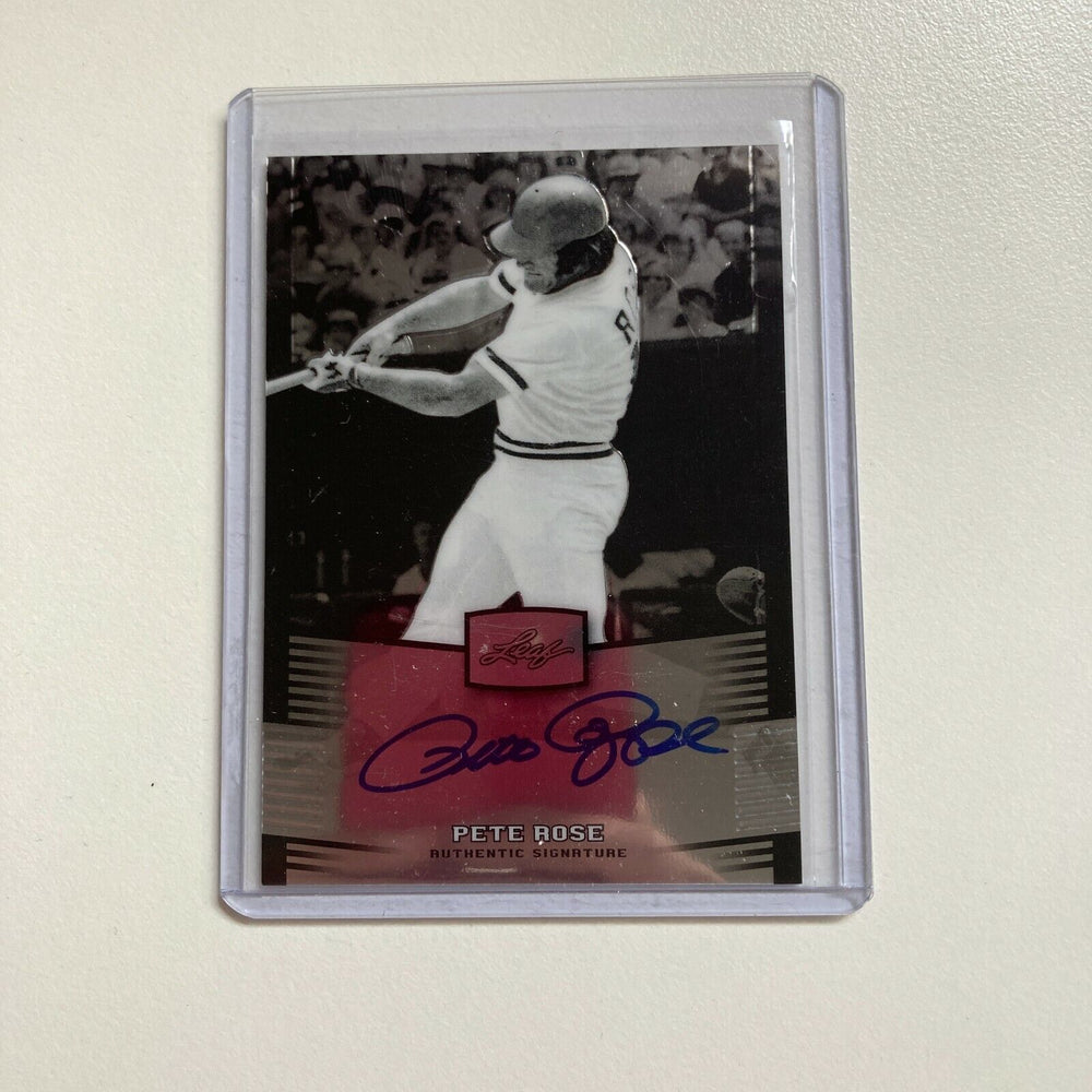 2012 Leaf Pete Rose Auto Signed Autographed Baseball Card