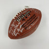 1968 New York Jets Super Bowl Champs Team Signed Wilson Football Beckett COA