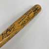 Beautiful Hall Of Fame Multi Signed Bat 34 Sigs Ted Williams Hank Aaron JSA COA