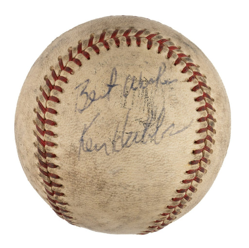 Ken Hubbs Rookie Single Signed Official National League Baseball JSA COA