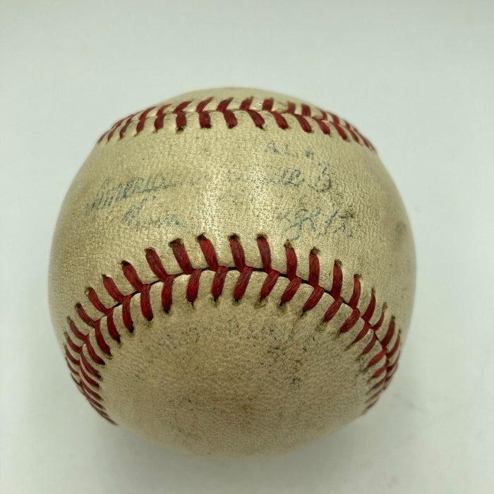 President Franklin D. Roosevelt First Pitch Signed Baseball April 14, 1941 JSA