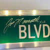 Joe Namath Signed 6x30 Street Sign Joe Namath BLVD JSA COA