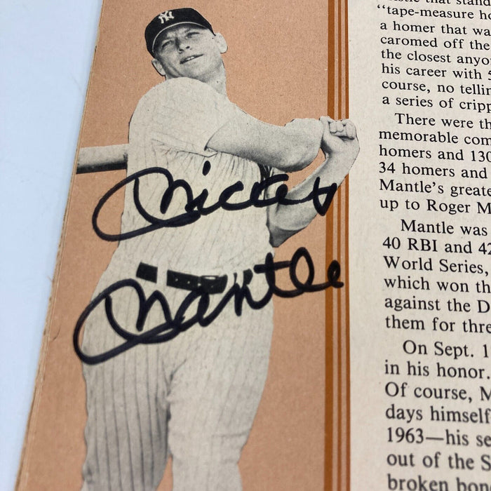 New York Yankees Signed Book 200+ Sigs! Mickey Mantle Roger Maris Joe Dimaggio