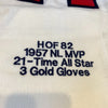 Hank Aaron 755 Home Runs 3771 Hits Signed Milwaukee Braves Jersey Steiner COA