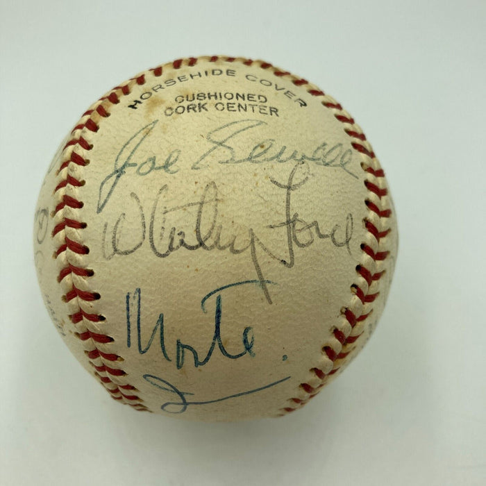 Rube Marquard George Kelly Stan Coveleski HOF Multi Signed Baseball JSA COA
