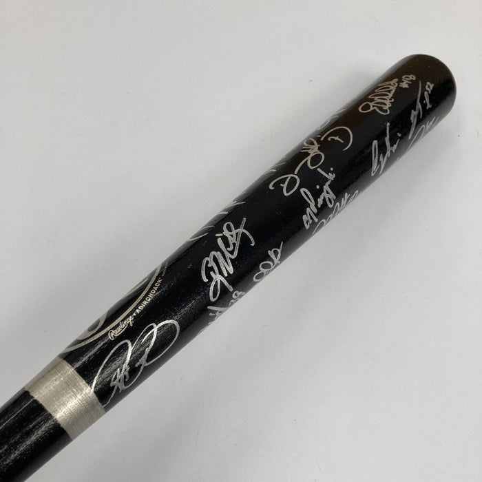 David Ortiz Early Career 2002 Minnesota Twins Team Signed Game Bat Beckett COA