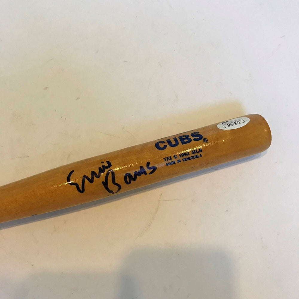 Ernie Banks "Mr. Cub Hall Of Fame 1977" Signed Mini Baseball Bat JSA COA