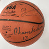 Wilt Chamberlain Abdul-Jabbar Magic Johnson Lakers Greats Signed Basketball PSA