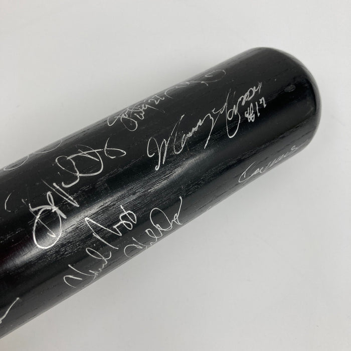 1997 Cleveland Indians AL Champs Team Signed World Series Baseball Bat Beckett