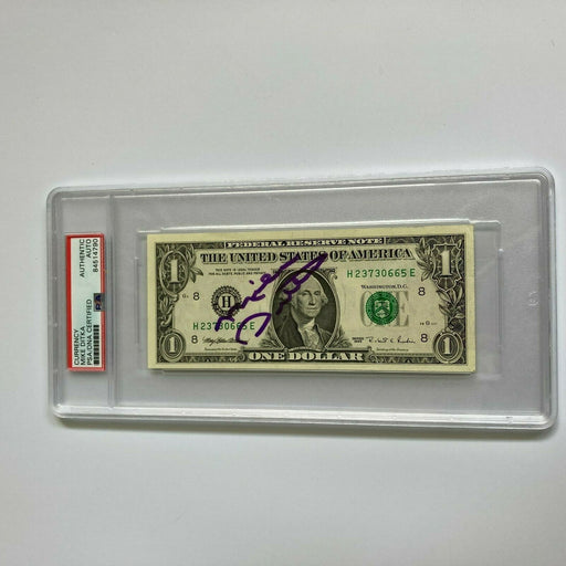 Mike Ditka Signed Autographed $1 One Dollar Bill PSA DNA COA NFL