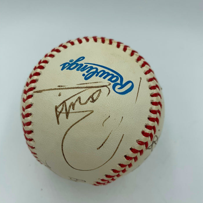 The Bee Gees Band Signed Baseball Entire Family With 7 Signatures JSA COA