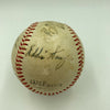 Joe Dimaggio Casey Stengel Connie Mack Frick Will Harridge Signed Baseball PSA