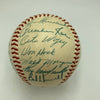 Jackie Robinson 1954 Brooklyn Dodgers Team Signed Baseball PSA DNA