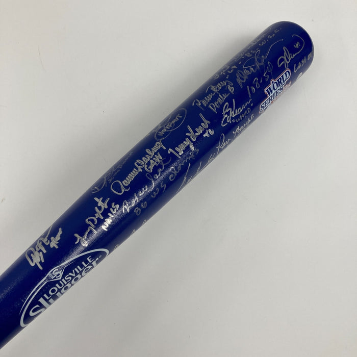 1986 New York Mets World Series Champs Team Signed Bat With Inscriptions Steiner