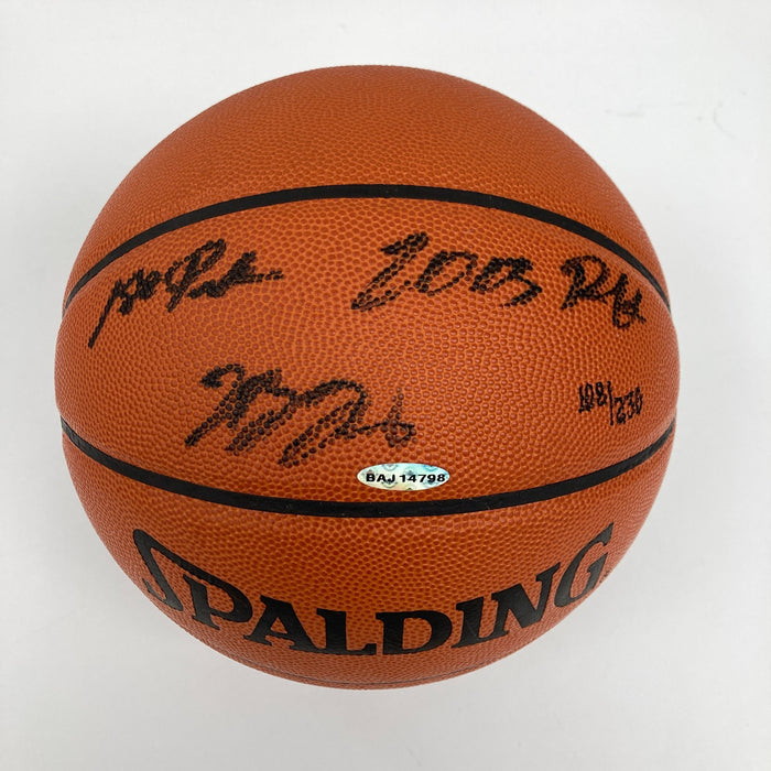 LeBron James "1st Pick 2003 Draft" Rookie Signed Basketball UDA Upper Deck JSA