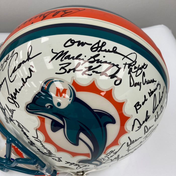 1972 Miami Dolphins Super Bowl Champs Team Signed Full Size Helmet JSA COA