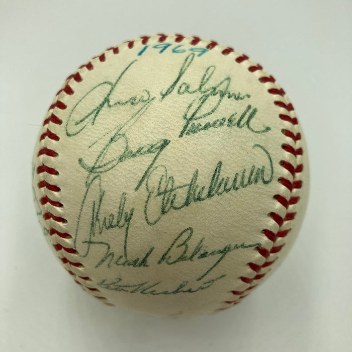 1969 Baltimore Orioles American League Champs Team Signed Baseball JSA COA
