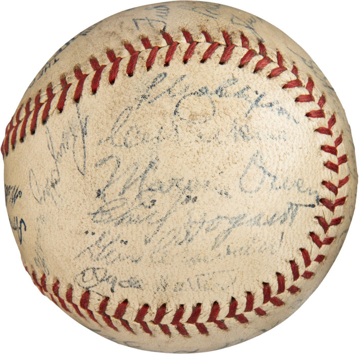 Historic 1935 Detroit Tigers World Series Champs Team Signed Baseball PSA DNA